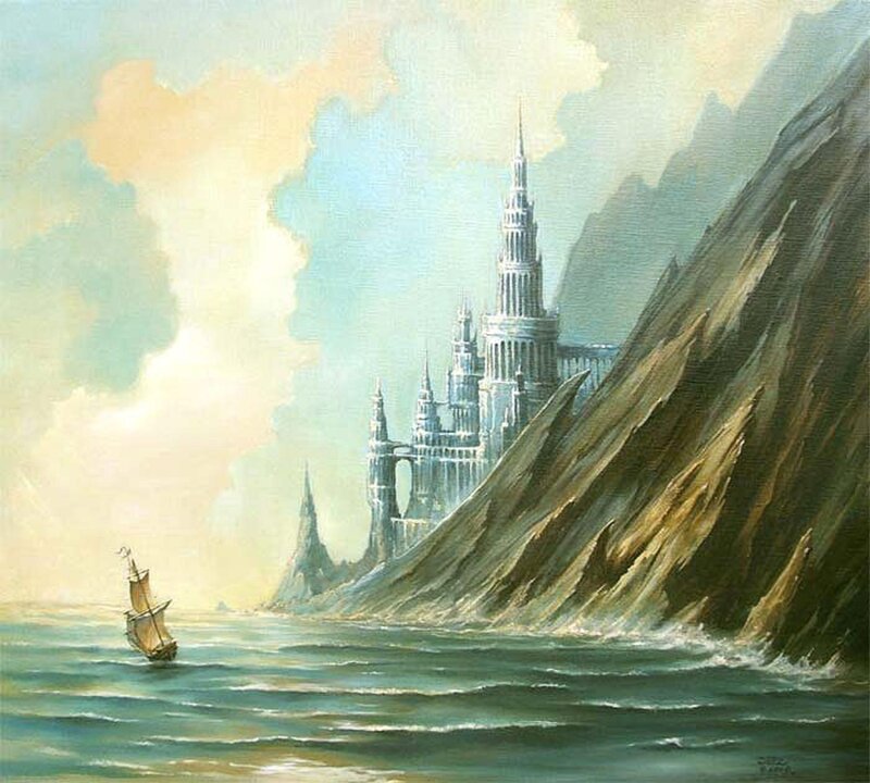 Sailboat Near Castle