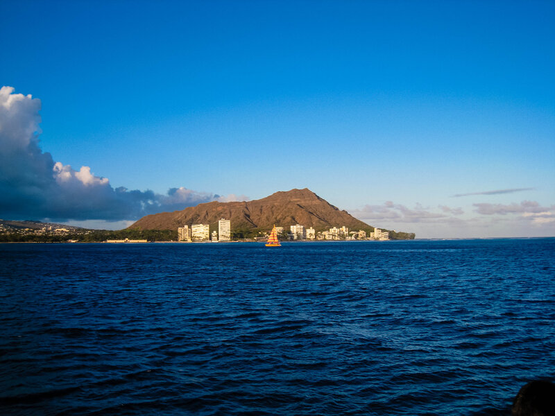 Sailboat Near Diamond Head