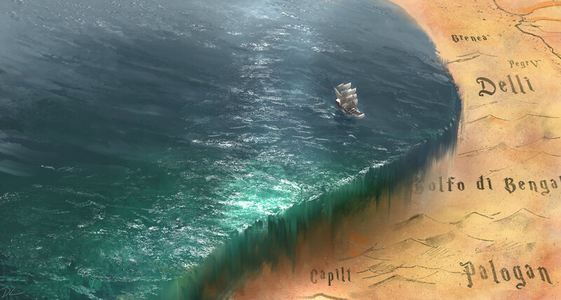Sailboat Near Edge