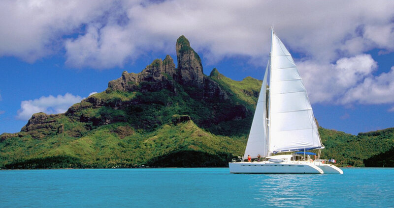Sailboat Near Mountain