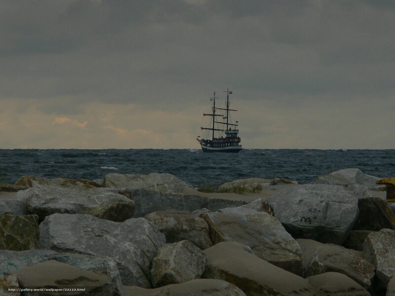 sailboat on a cloudy day