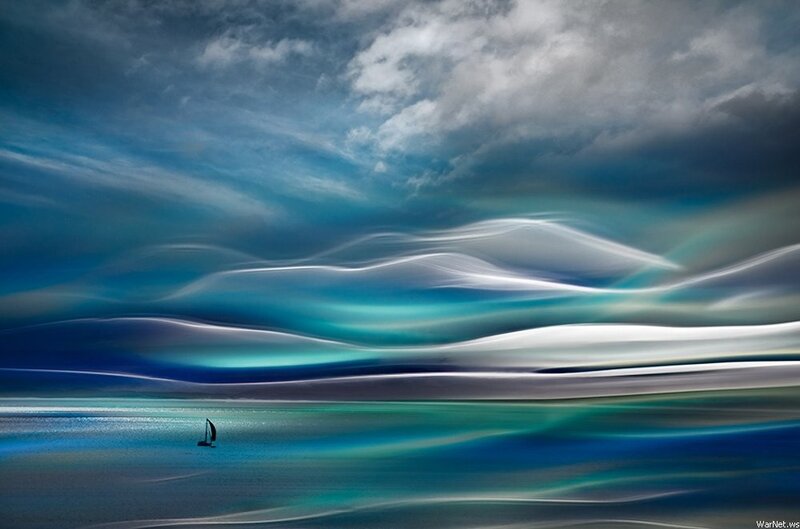 Sailboat on a dreamy sea