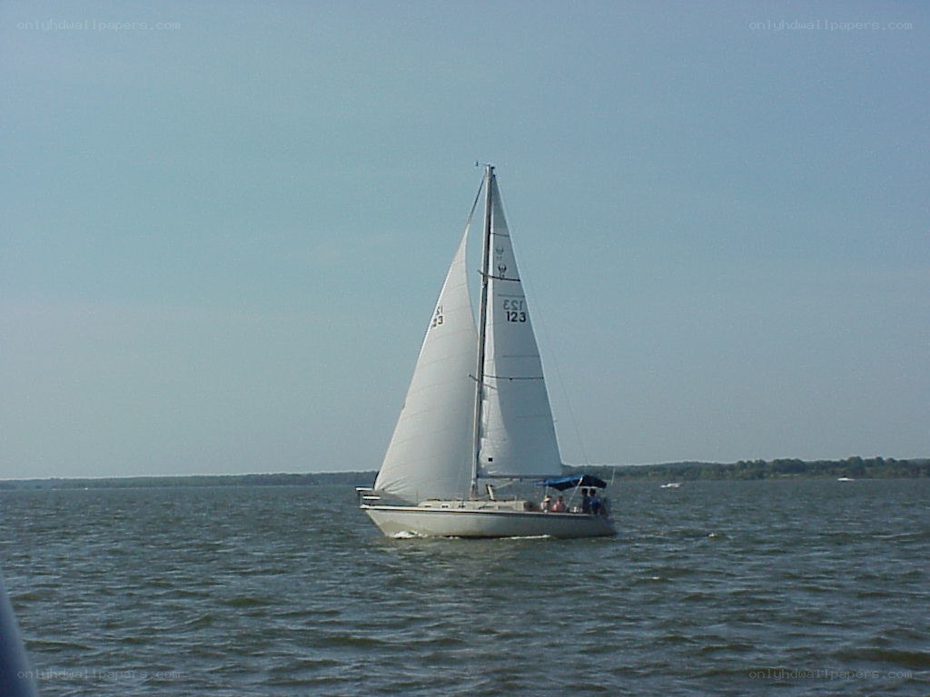 Sailboat on a lake
