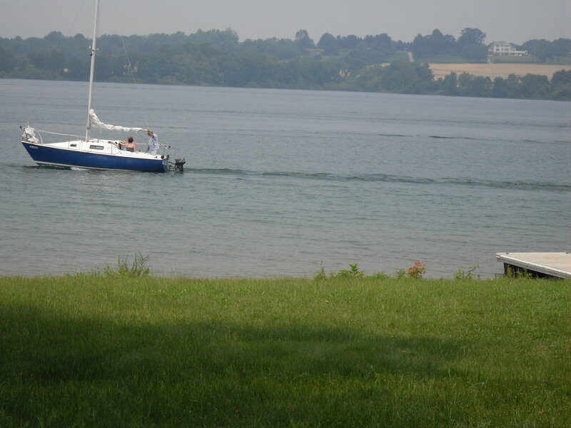 Sailboat on a lake