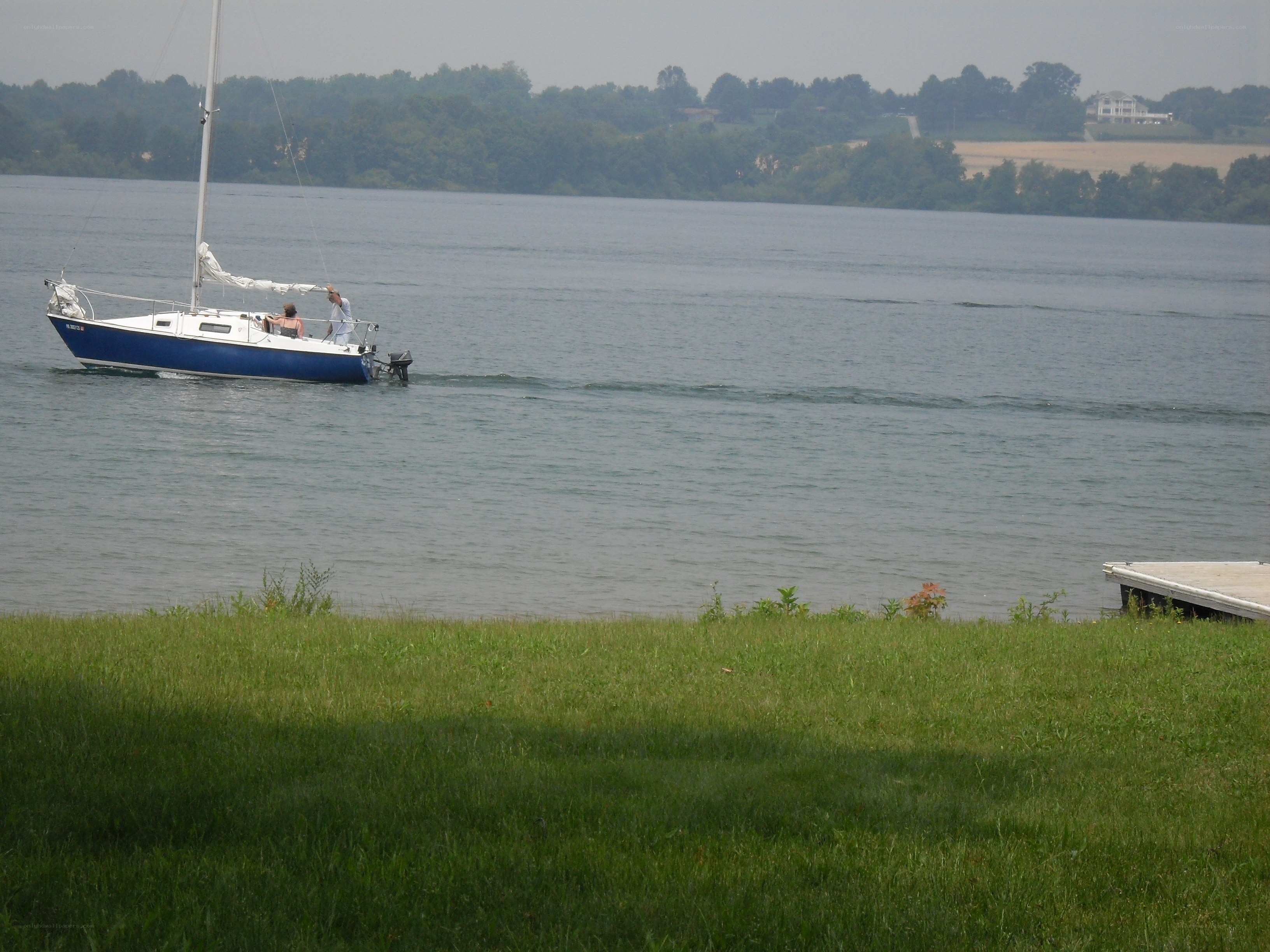 Sailboat on a lake