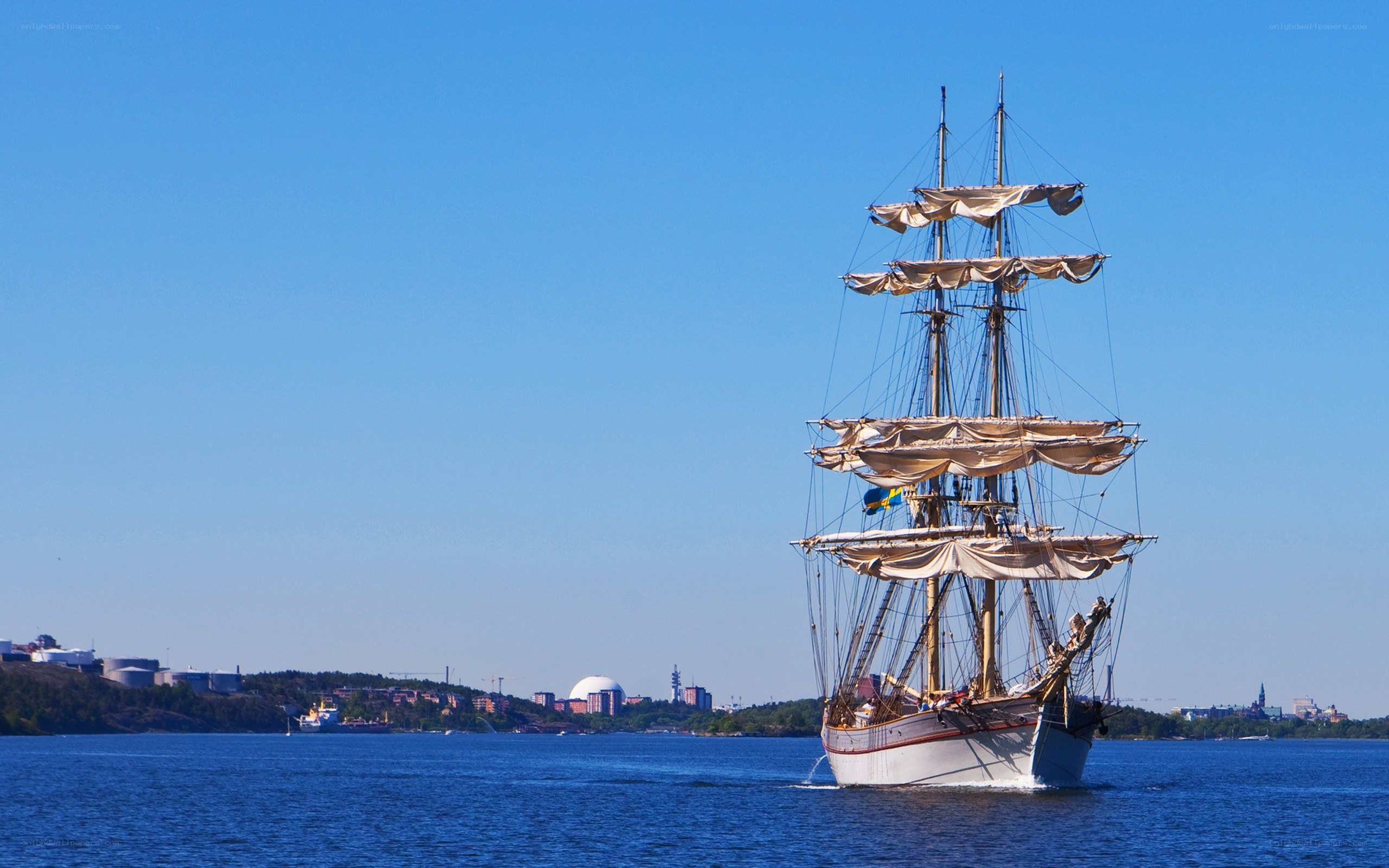Sailboat on a sunny day