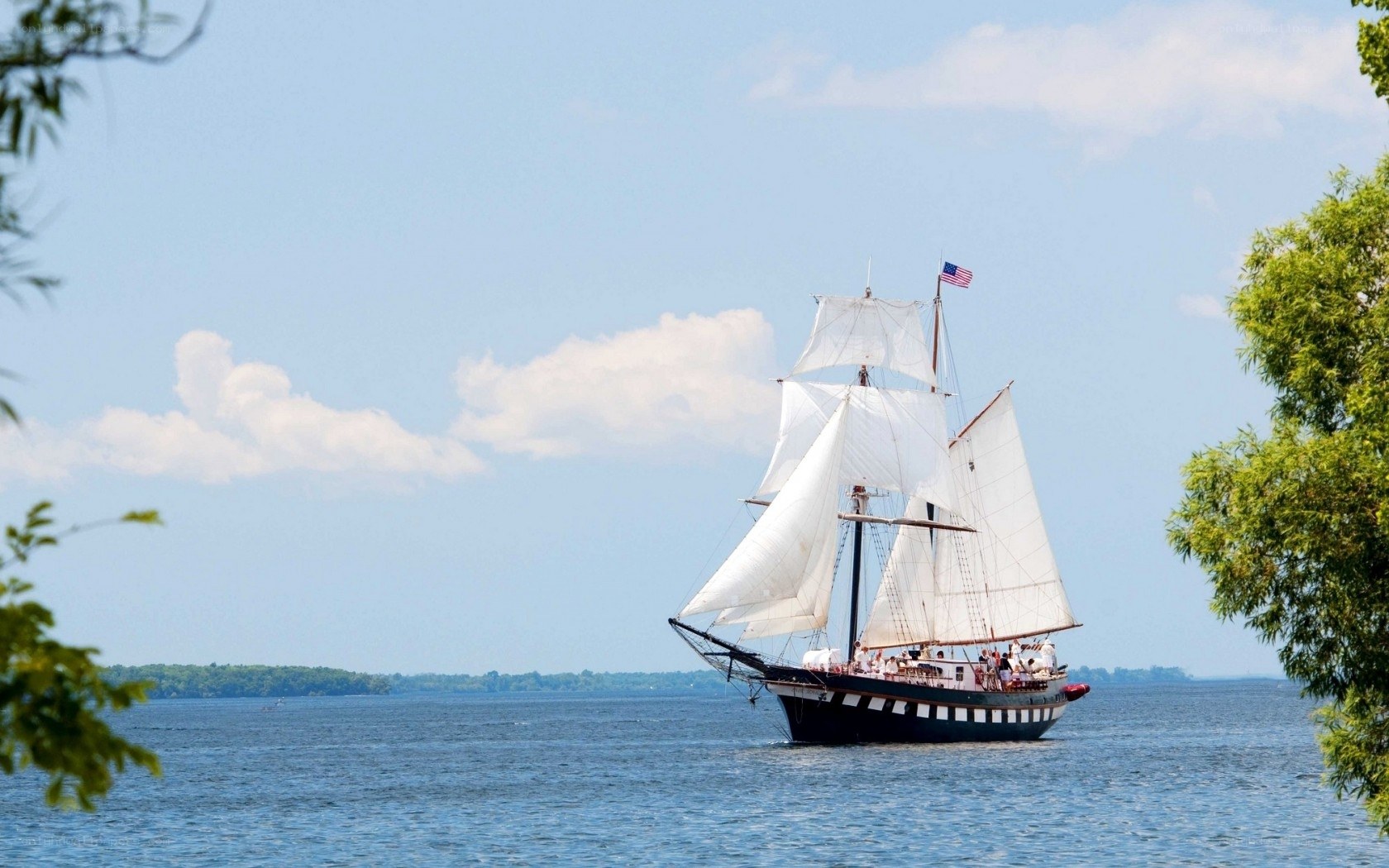 sailboat on a sunny day