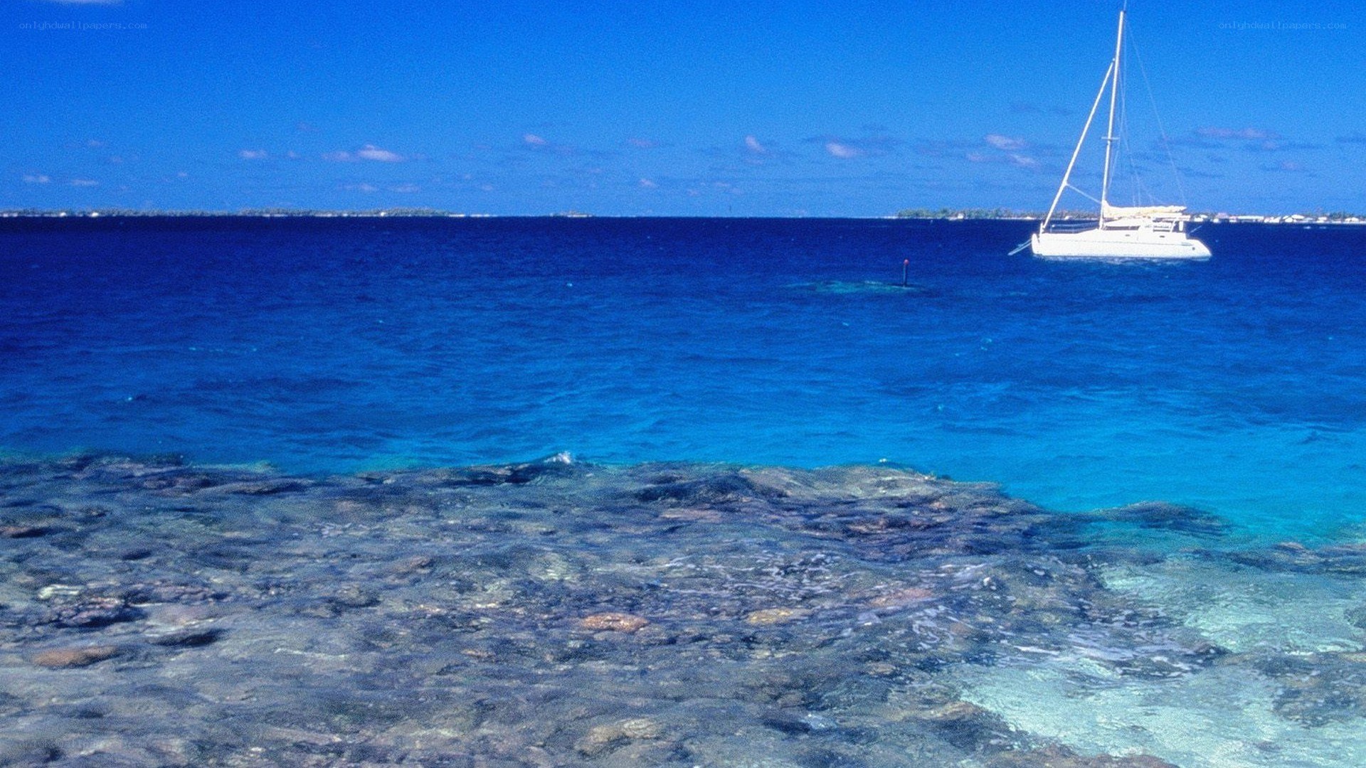 sailboat on blue ocean