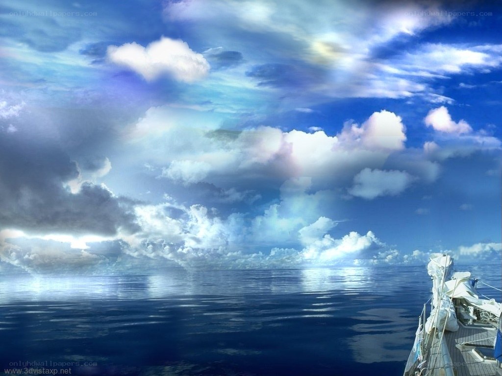 Sailboat on calm ocean