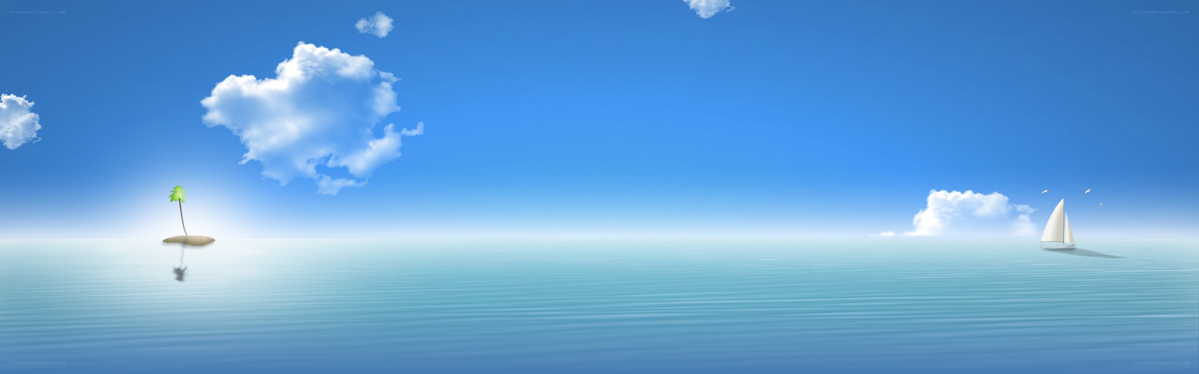 Sailboat on calm ocean