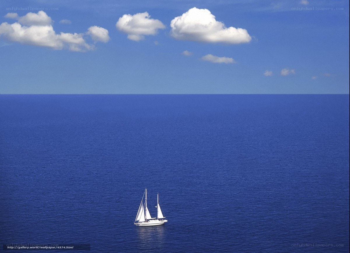 Sailboat on calm ocean