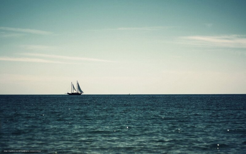 Sailboat on calm sea