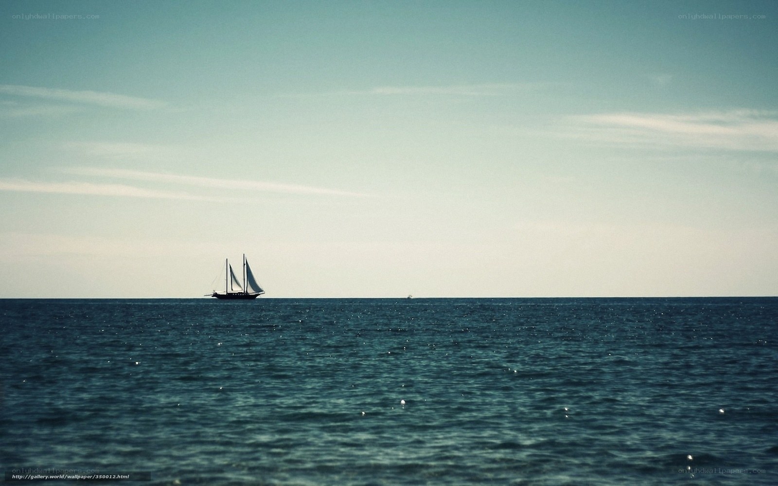 Sailboat on calm sea