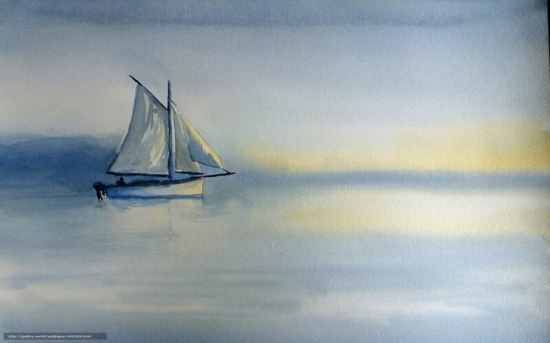 sailboat on calm sea