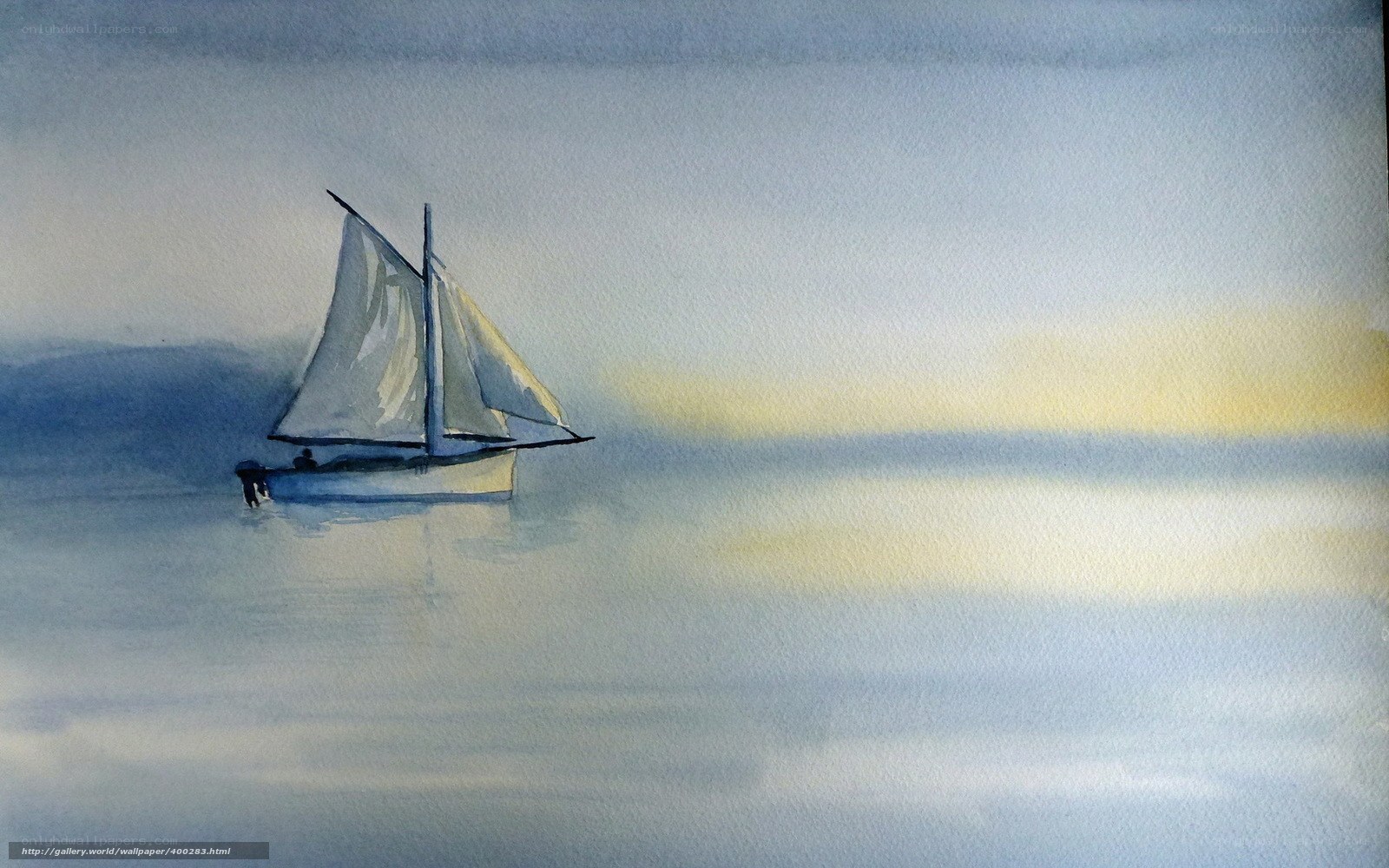 sailboat on calm sea