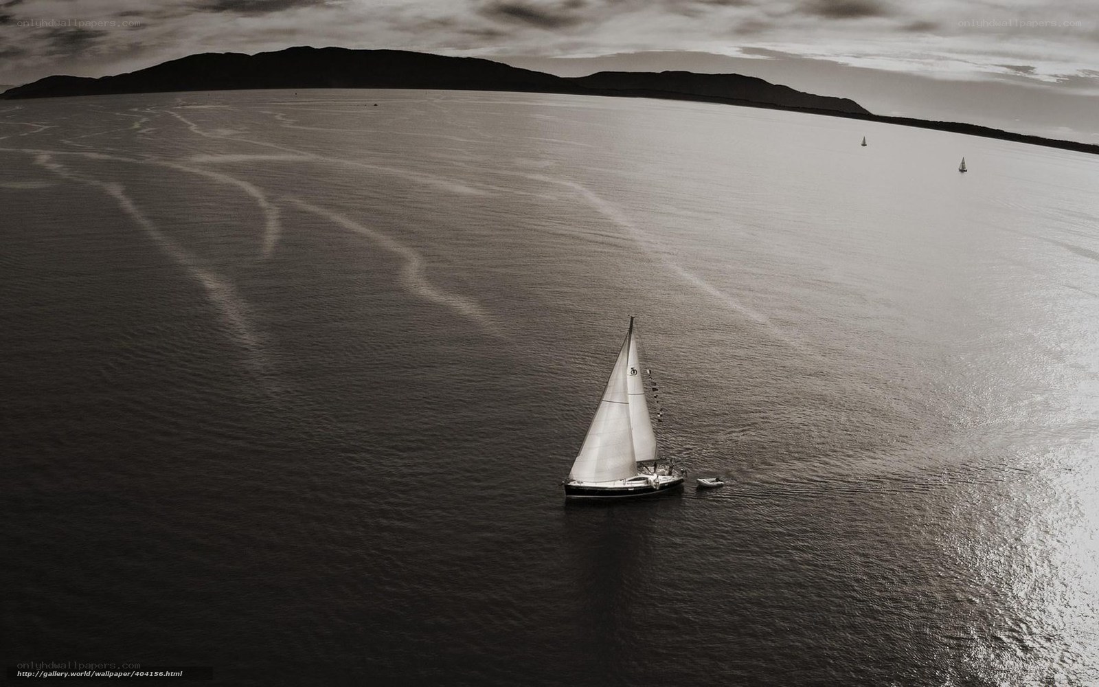 Sailboat on calm sea