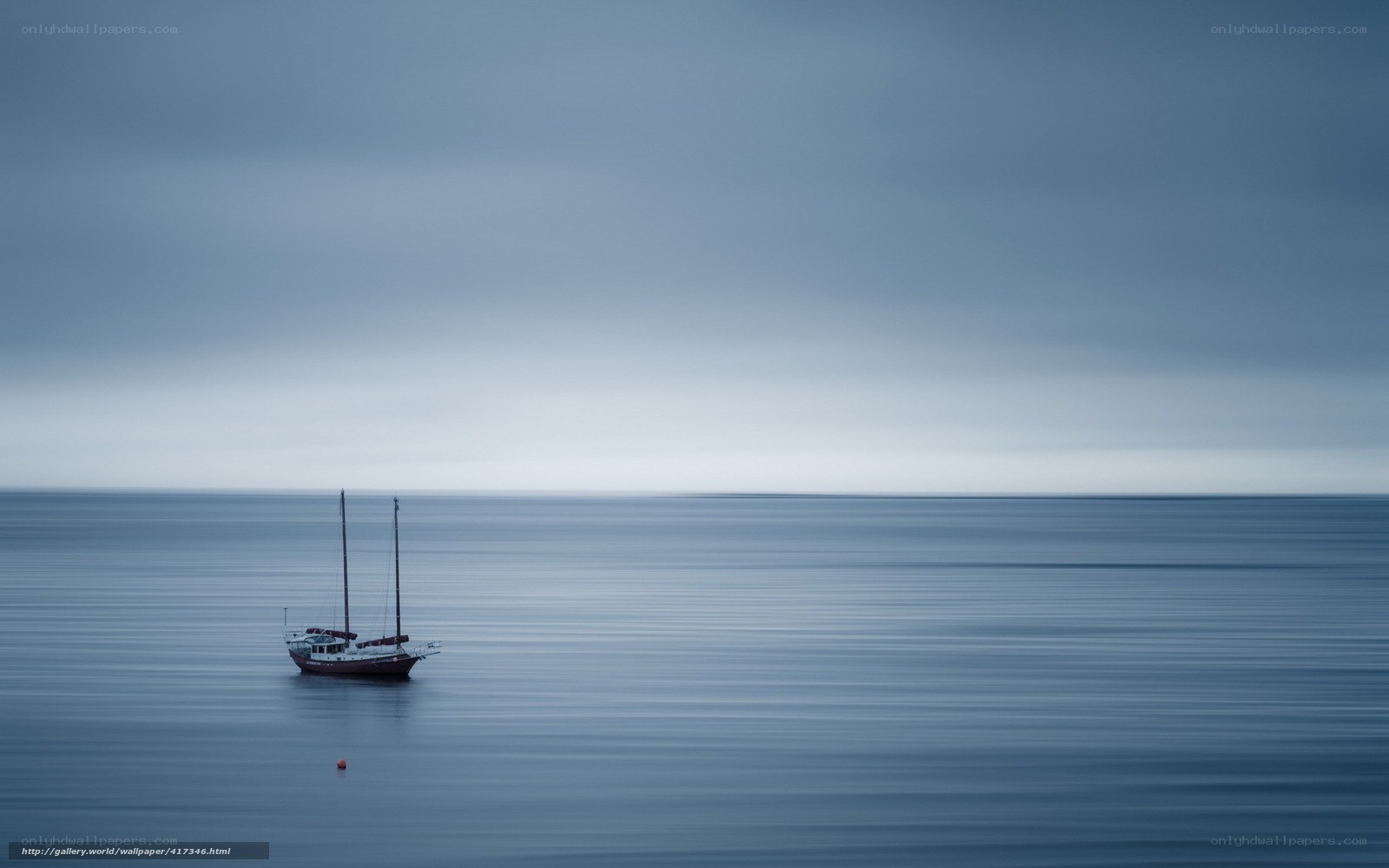 Sailboat on calm sea