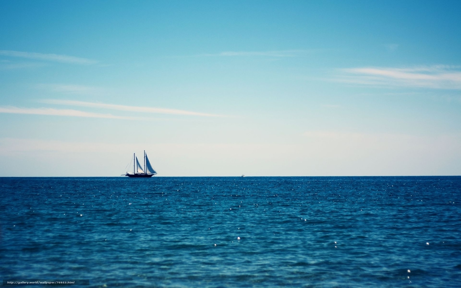 Sailboat on calm sea