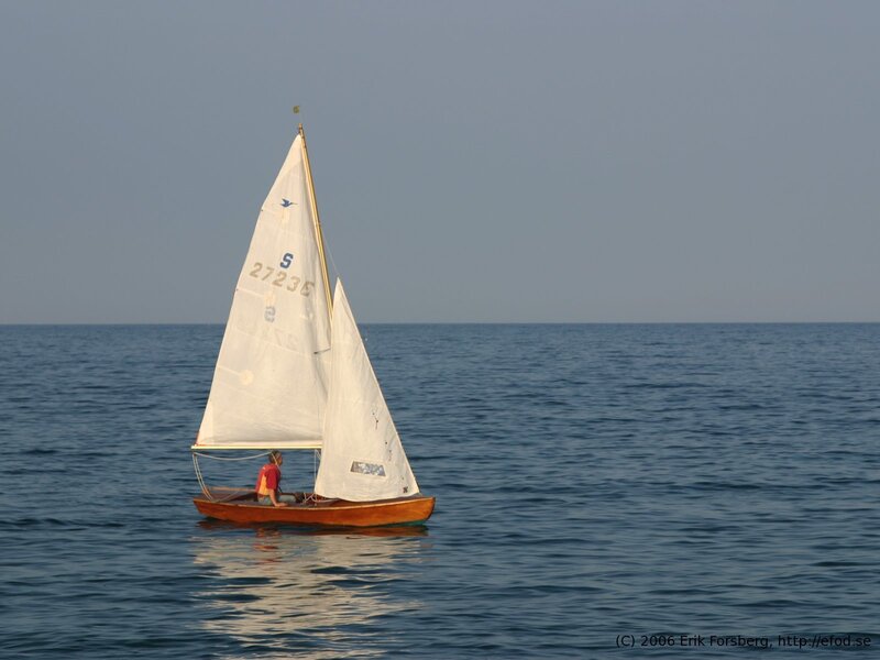 Sailboat on calm sea