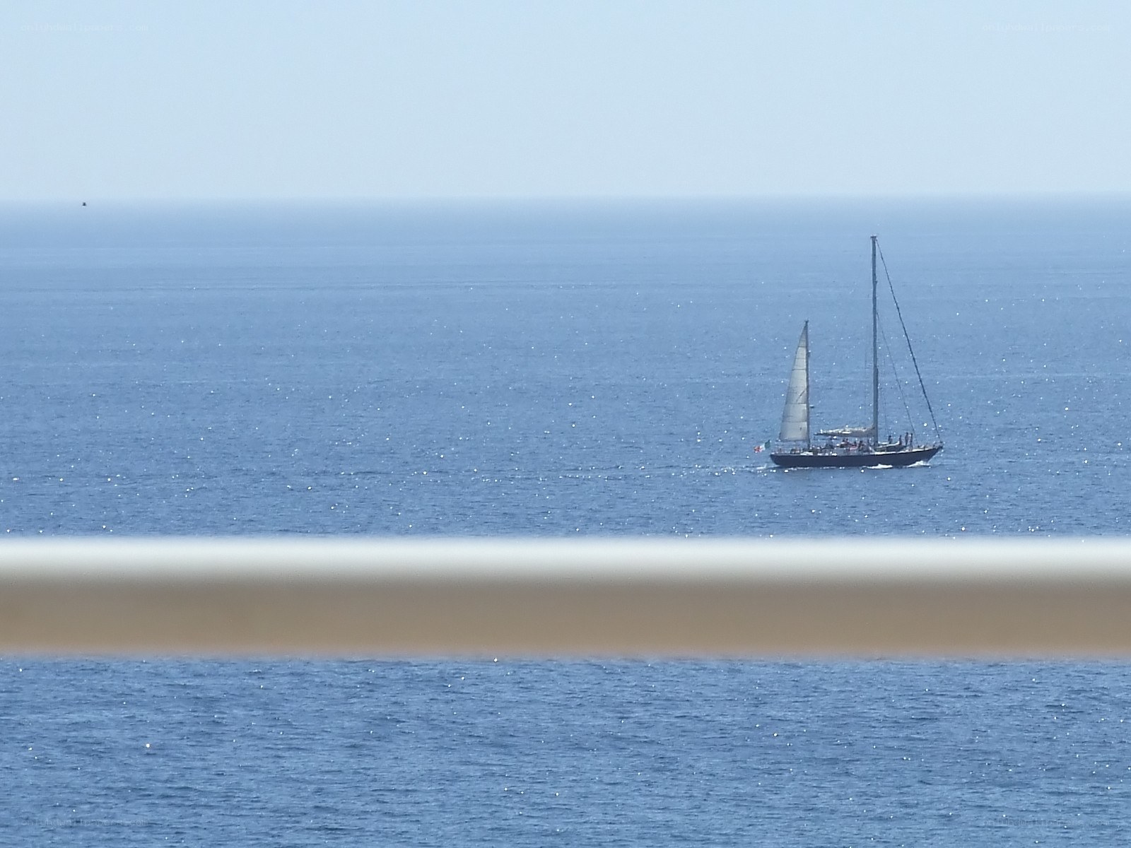 Sailboat on calm sea
