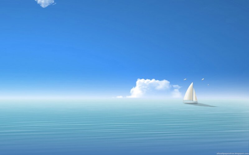 Sailboat on calm sea