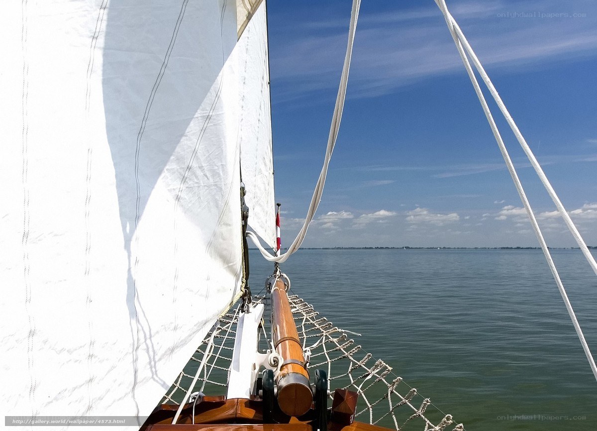 Sailboat on calm sea