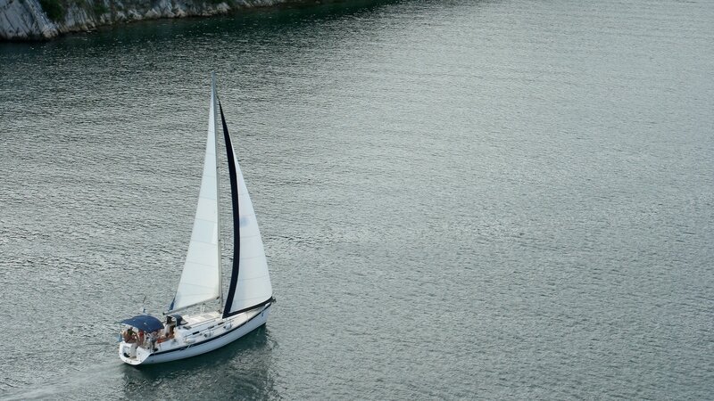 Sailboat on calm water