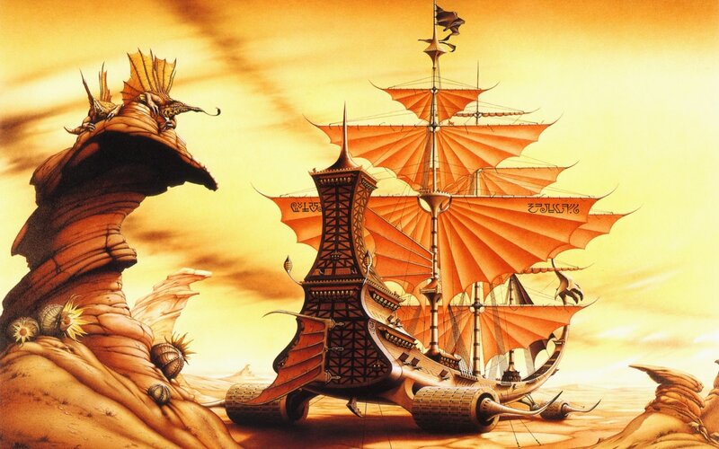 Sailboat on Desert