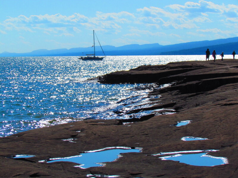 Sailboat on Lake — Blue, Serene, Afternoon, Photograph