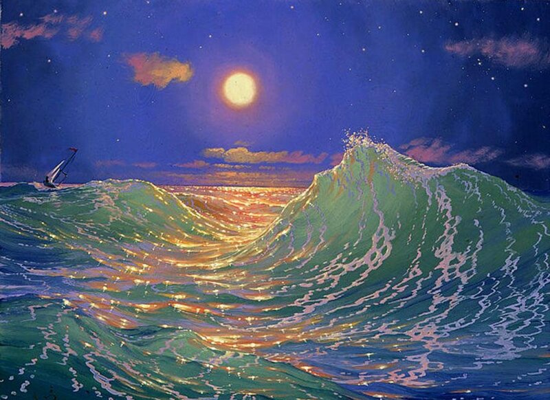 Sailboat on Ocean Wave