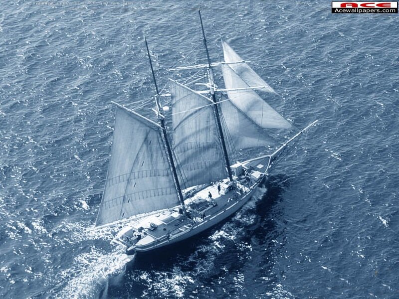 sailboat on open ocean