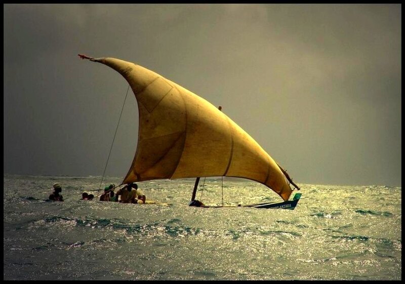 Sailboat on the ocean