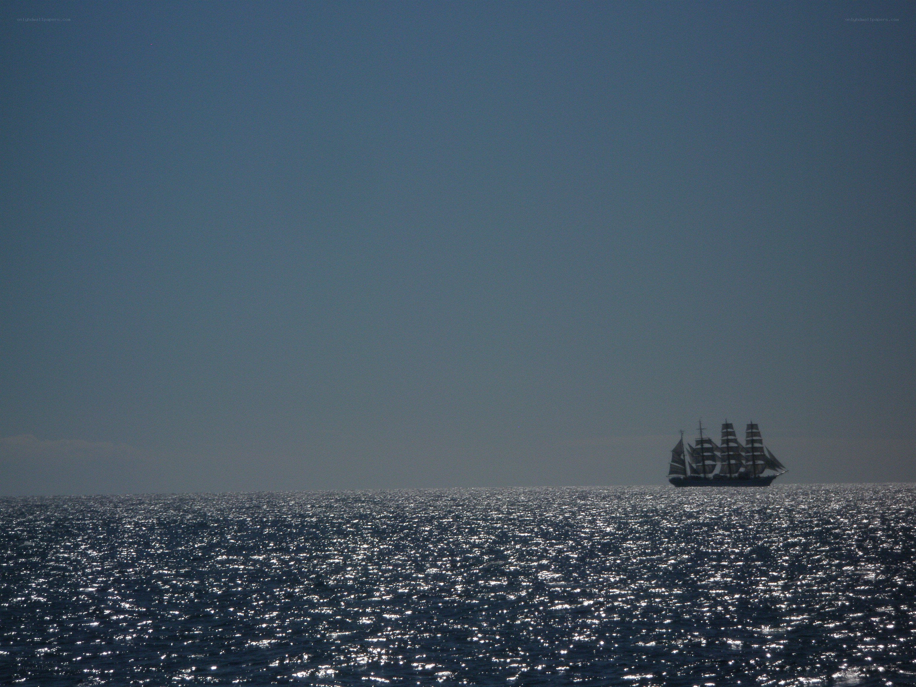 sailboat on the open sea