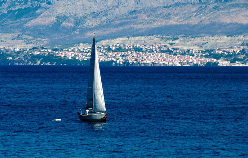 Sailboat on the sea