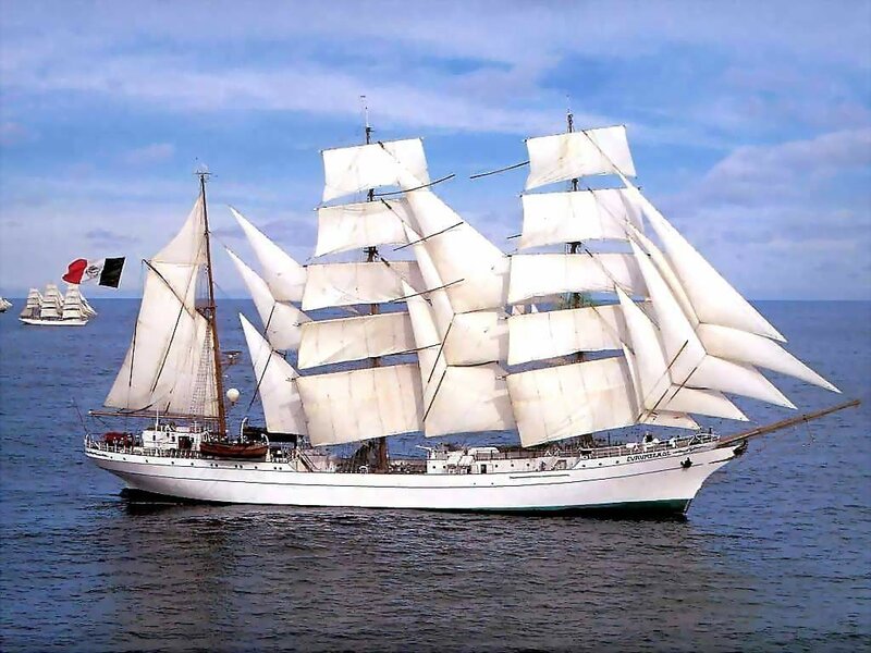 Sailboat on the Sea — White, Serene, Afternoon