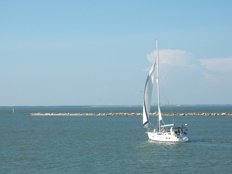 Sailboat on Water — Blue, Calm, Afternoon