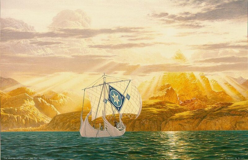 Sailboat on Water — Blue