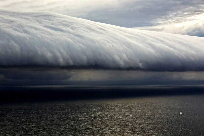 Sailboat under Storm Cloud