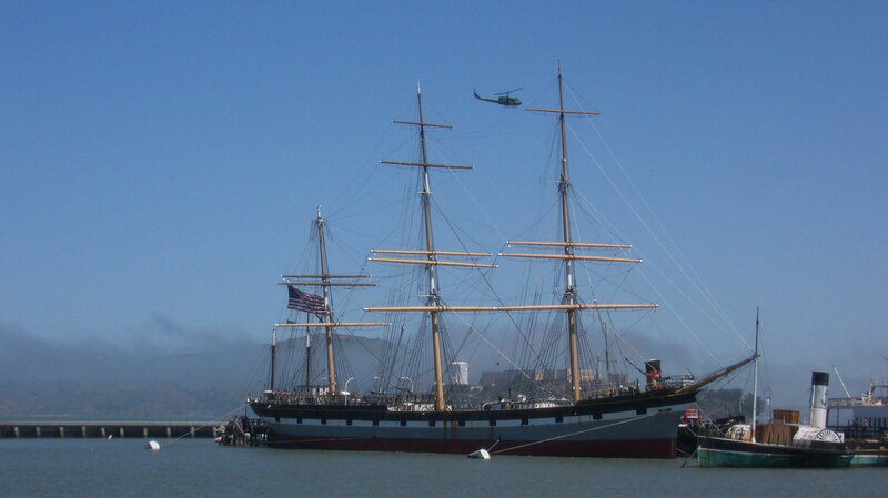 Sailboat with Helicopter