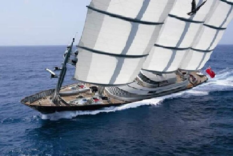 sailboat with large sails