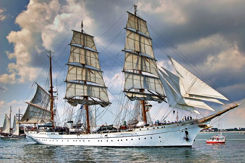 Sailboat with Multiple Masts