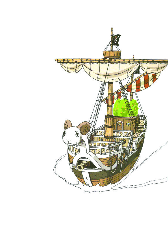 Sailboat with Ram Figurehead