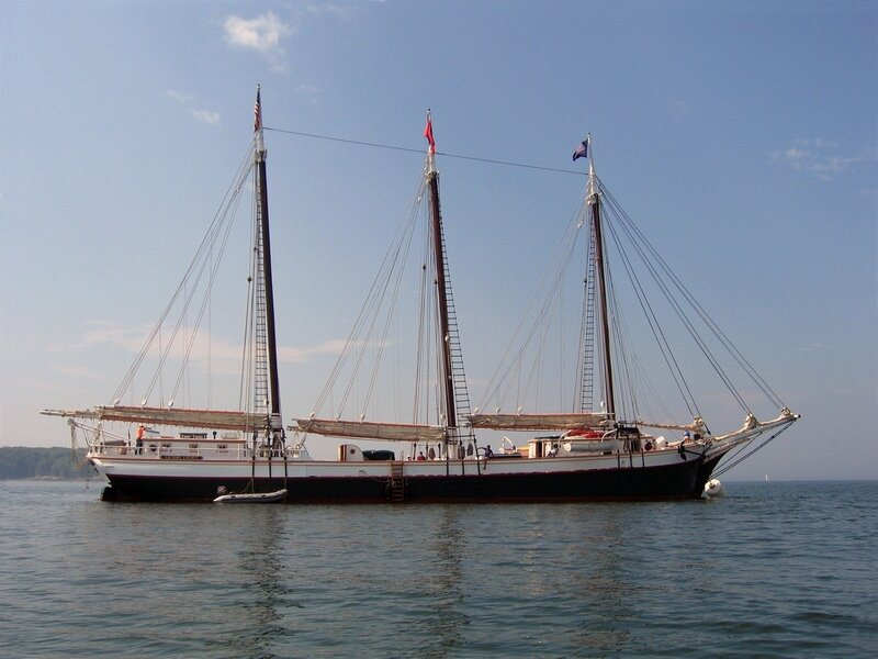 sailboat with three masts