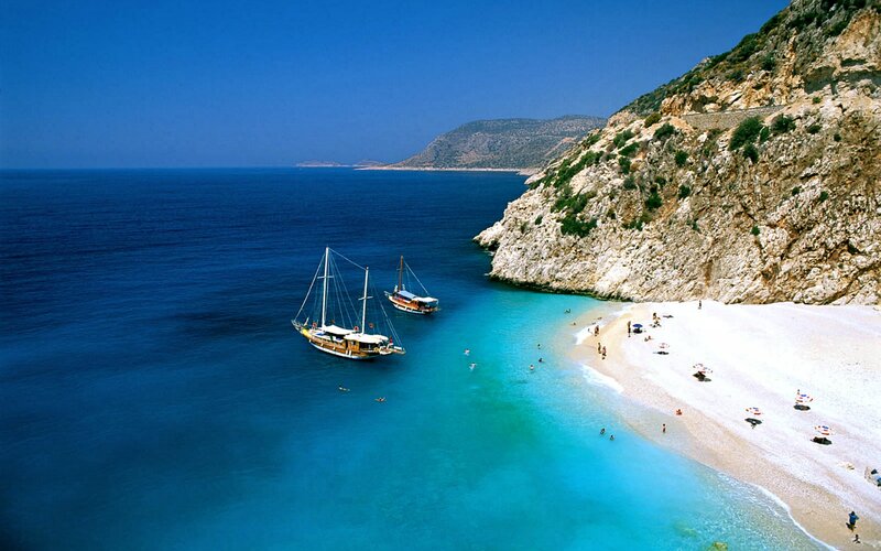 Sailboats at Beach