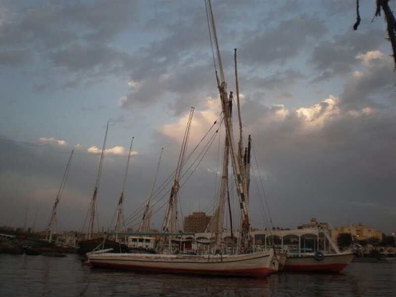 Sailboats at Dusk