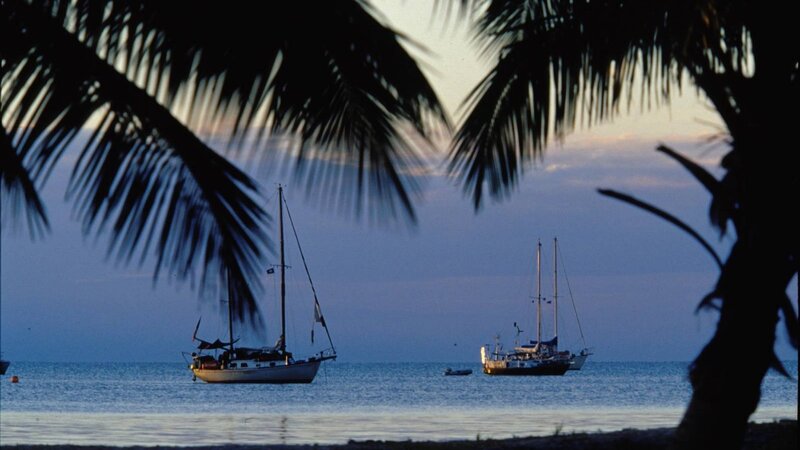 Sailboats at Sea