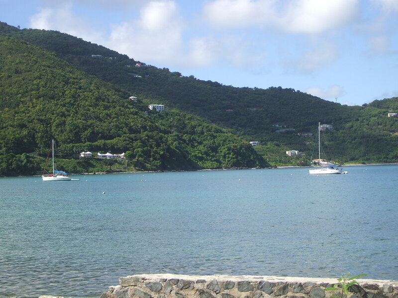 Sailboats in a Bay — Green, Serene