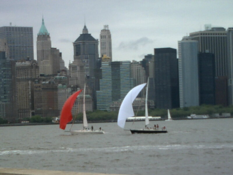 Sailboats in City Harbor