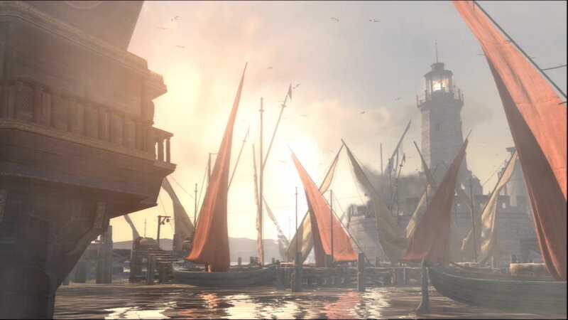 Sailboats in Harbor — Orange, Serene
