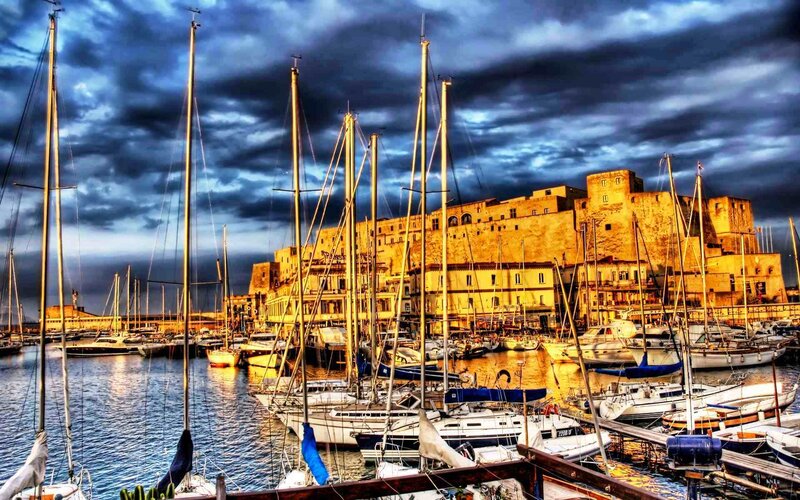 Sailboats in Harbor